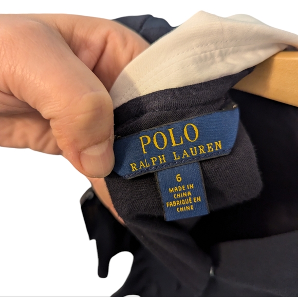 Brand new with tag Girls Ralph Lauren Polo Navy Collared Dress - Picture 15 of 16